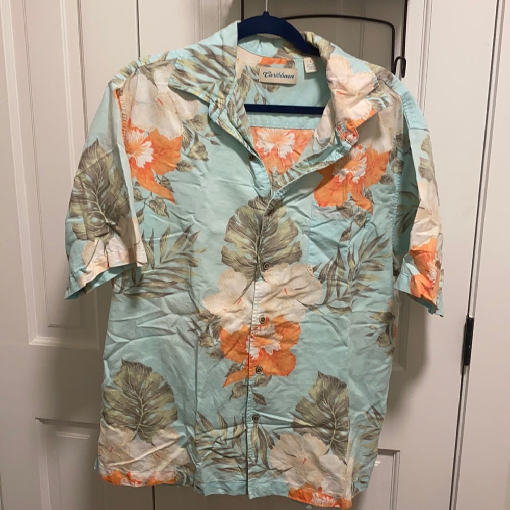 Caribbean Tropical Hawaiian Themed Shirt